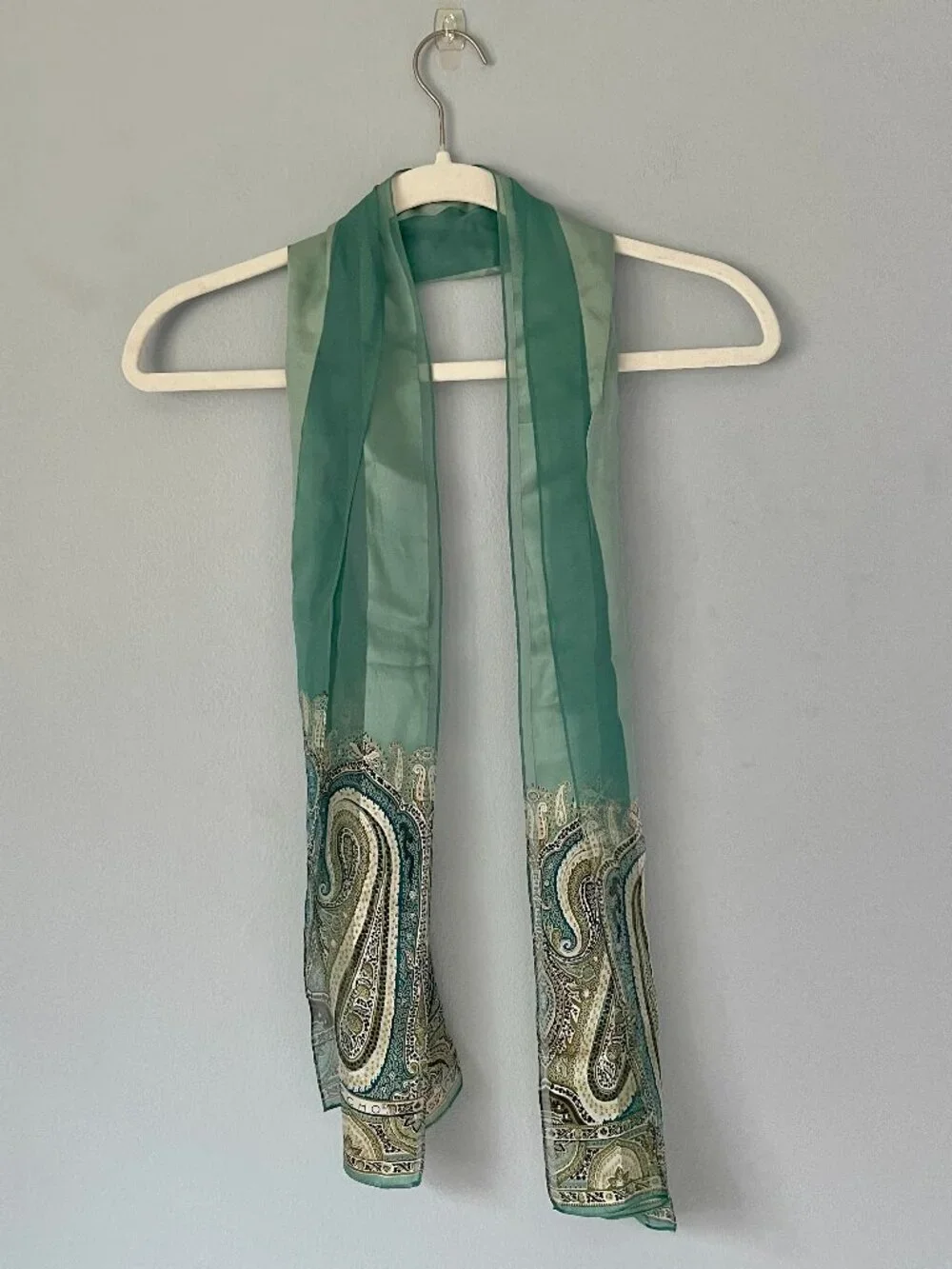 Vintage Echo Paisley Silk Scarf
